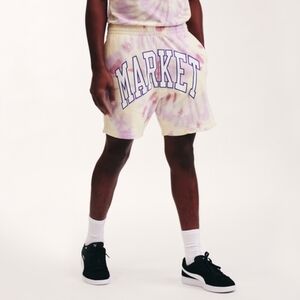 🆕️ Market Border Arc Tie Dye Shorts